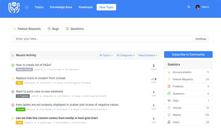 Feedback portal