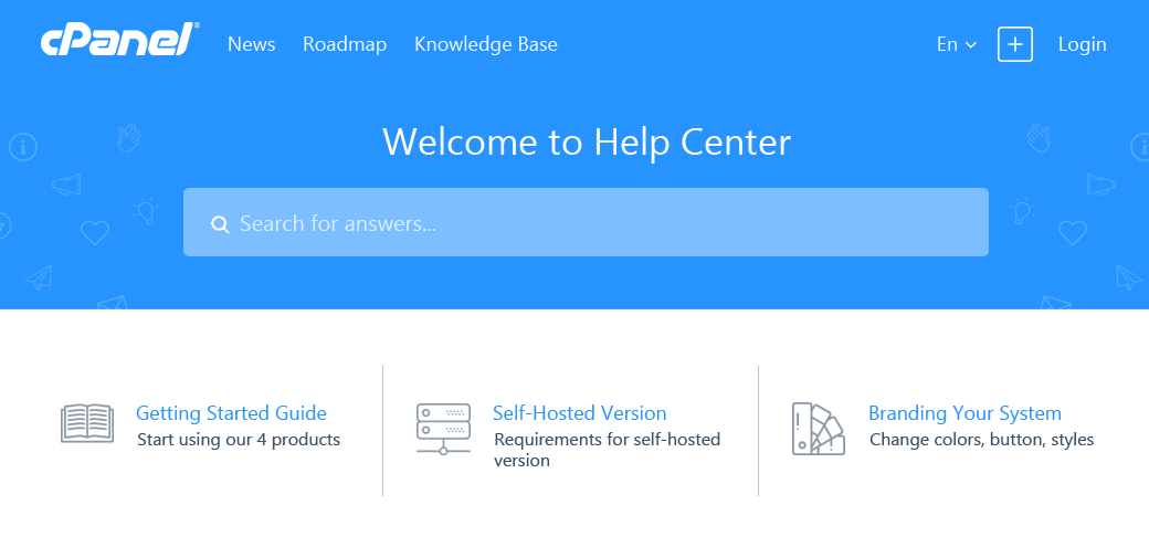 Self-service center