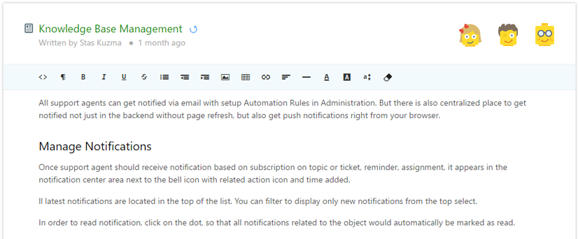 knowledge base management