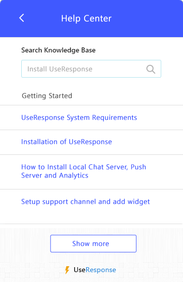 Knowledge Base Widget