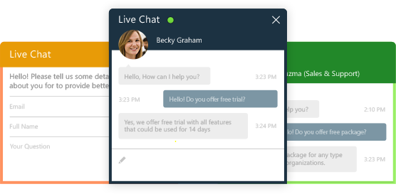 live chat widget
